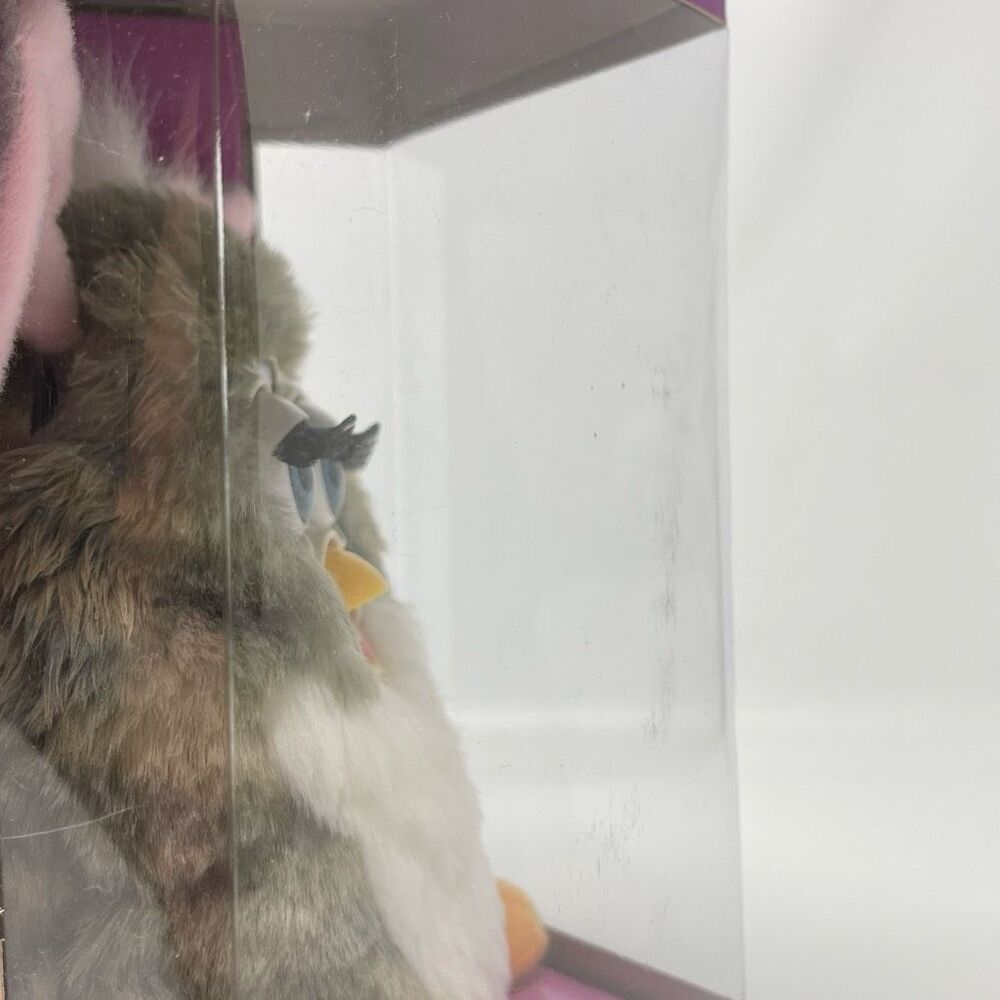 Tiger Furby Model 70-800 Grey & White with Blue Eyes Pink Ears New Vintage 1998 - Picture 7 of 10